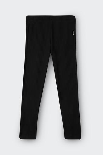 Kids Wide Rib Legging (Nu Black)