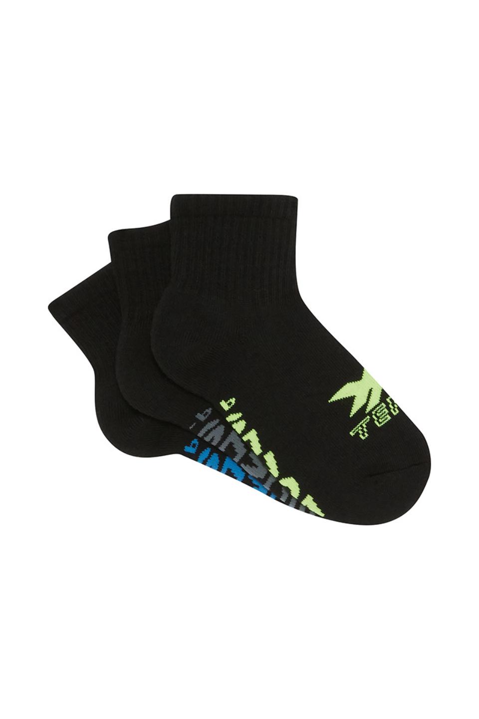 Kids X-Temp Quarter Crew Socks 3 Pack