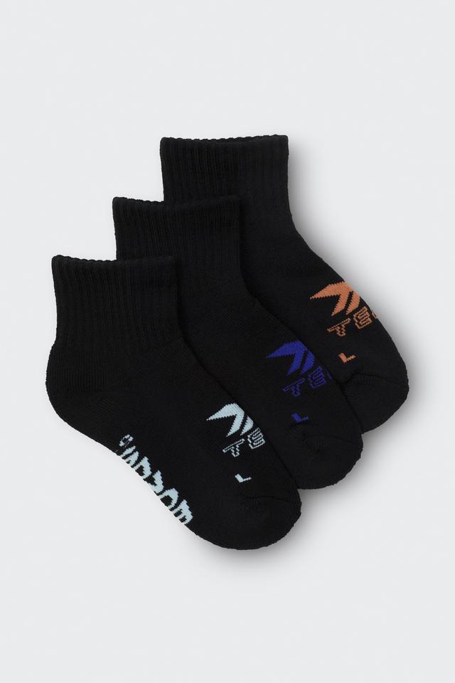 Kids X-Temp Quarter Crew Socks 3 Pack