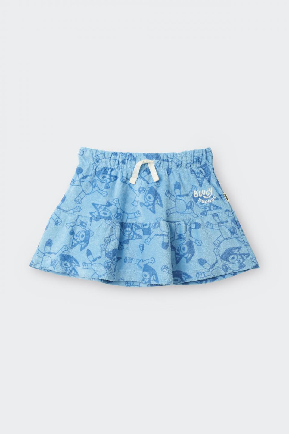 Bluey x Bonds Kids Terry Towelling Skirt