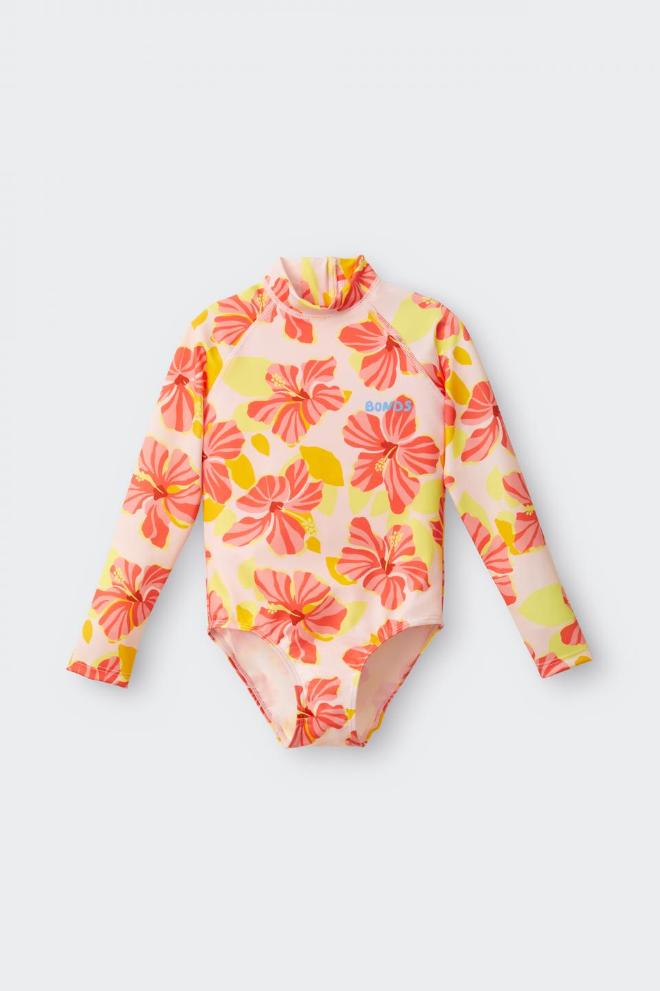 Kids Swim Long Sleeve One Piece