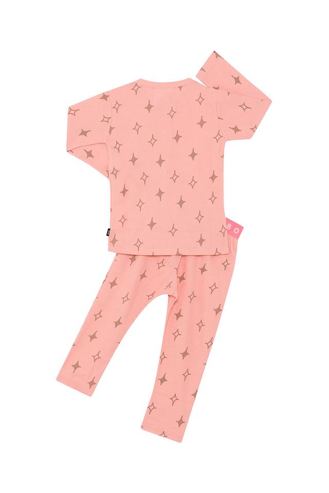 Kids Long Sleeve Waffle Sleep Set