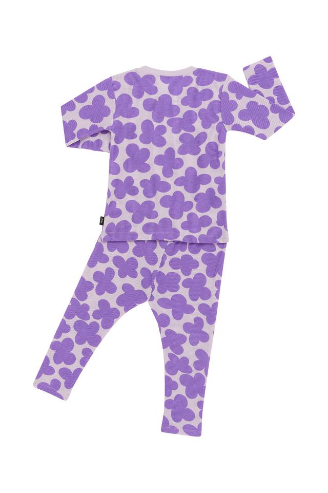 Kids Long Sleeve Waffle Sleep Set