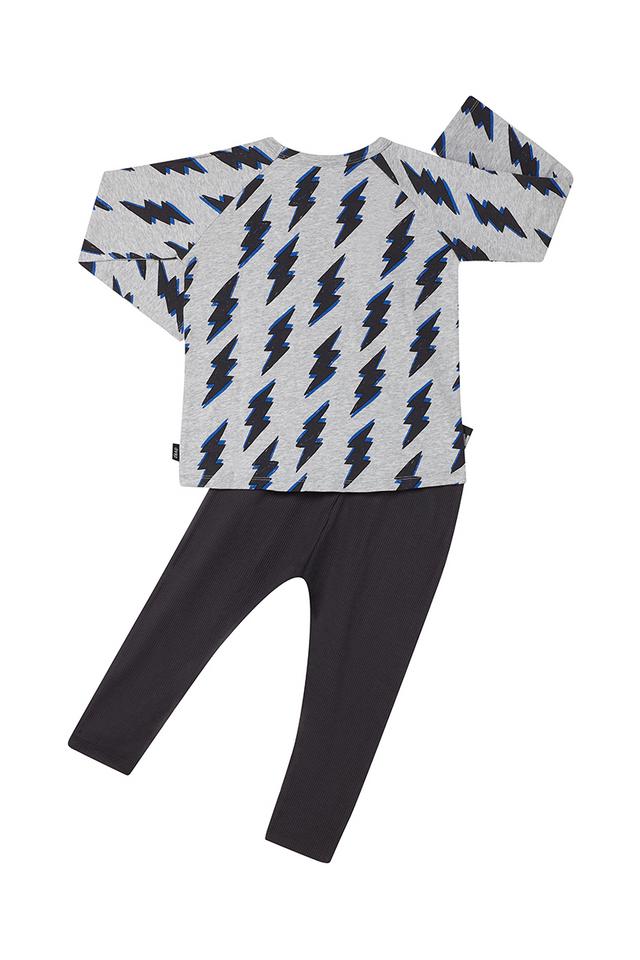 Kids Long Sleeve Waffle Sleep Set