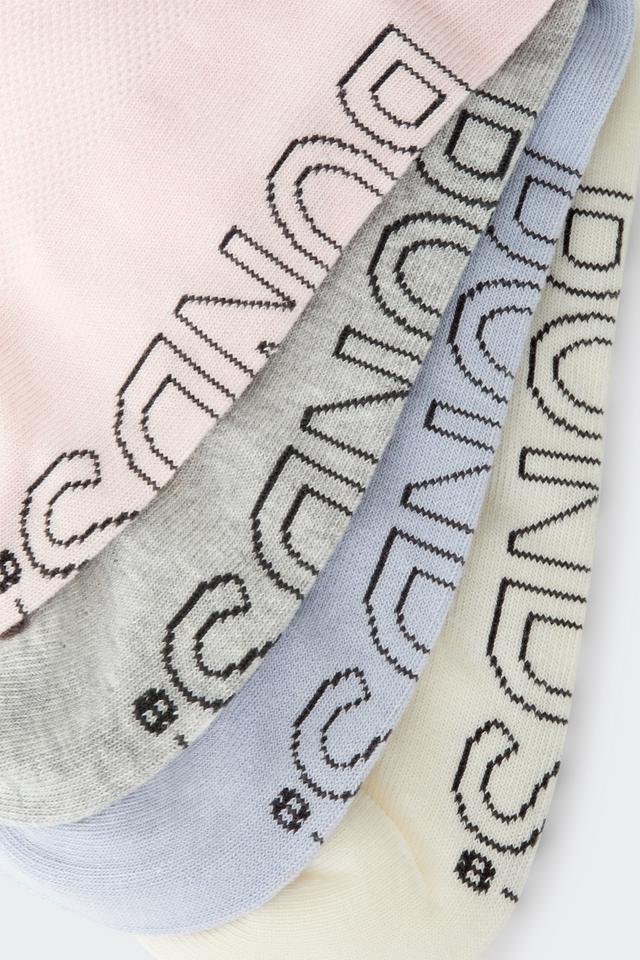 Womens Logo Light Half Crew Socks 4 Pack