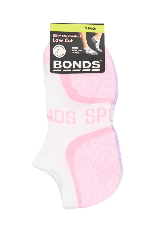 Womens Ultimate Comfort Low Cut Socks 3 Pack