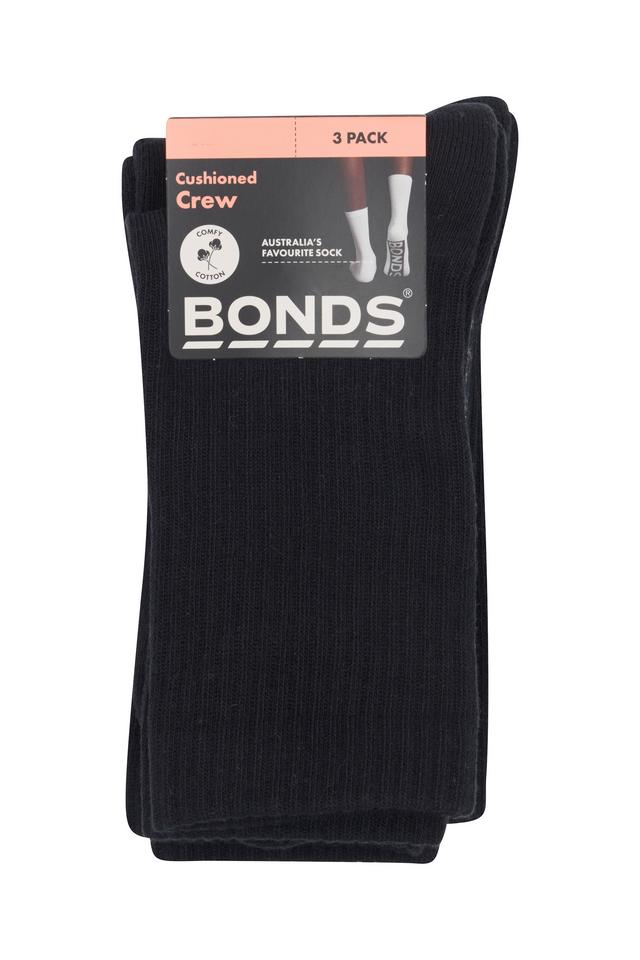 Womens Logo Cushioned Crew 3 Pack