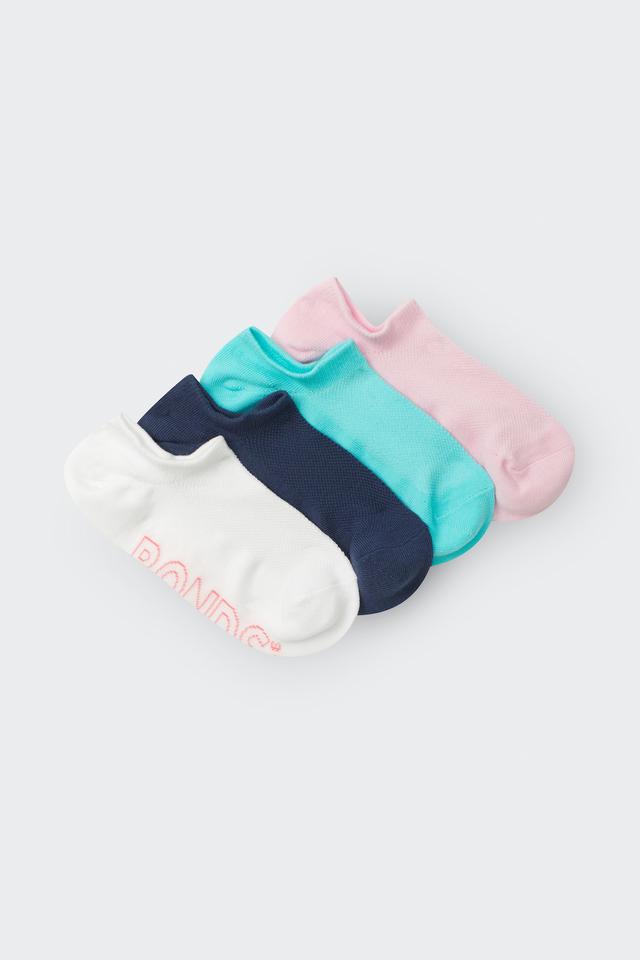 Womens Logo Light No Show Socks 4 Pack