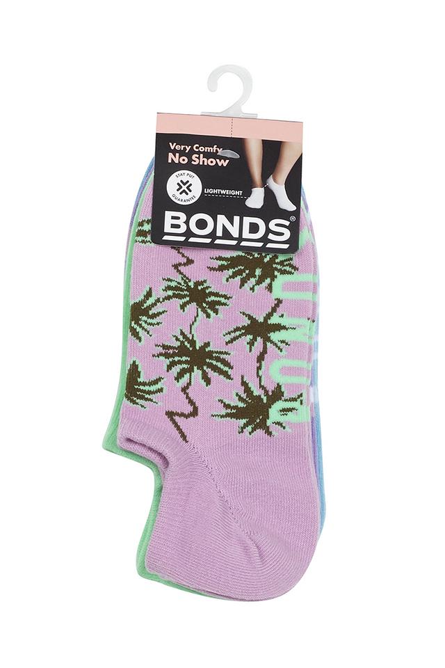 Womens Pattern No Show Socks 4 Pack