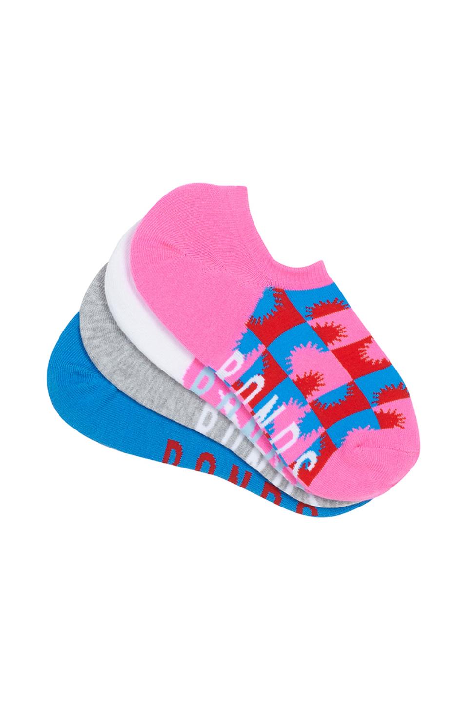 Womens Pattern No Show Socks 4 Pack