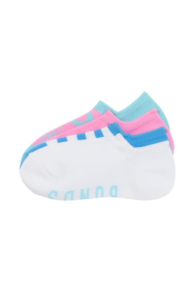 Womens Pattern No Show Socks 4 Pack