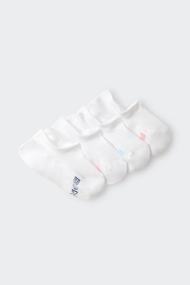 Womens Logo Light Sneaker Socks 4 Pack