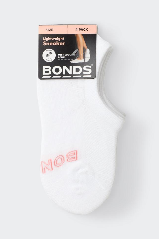 Womens Logo Light Sneaker Socks 4 Pack