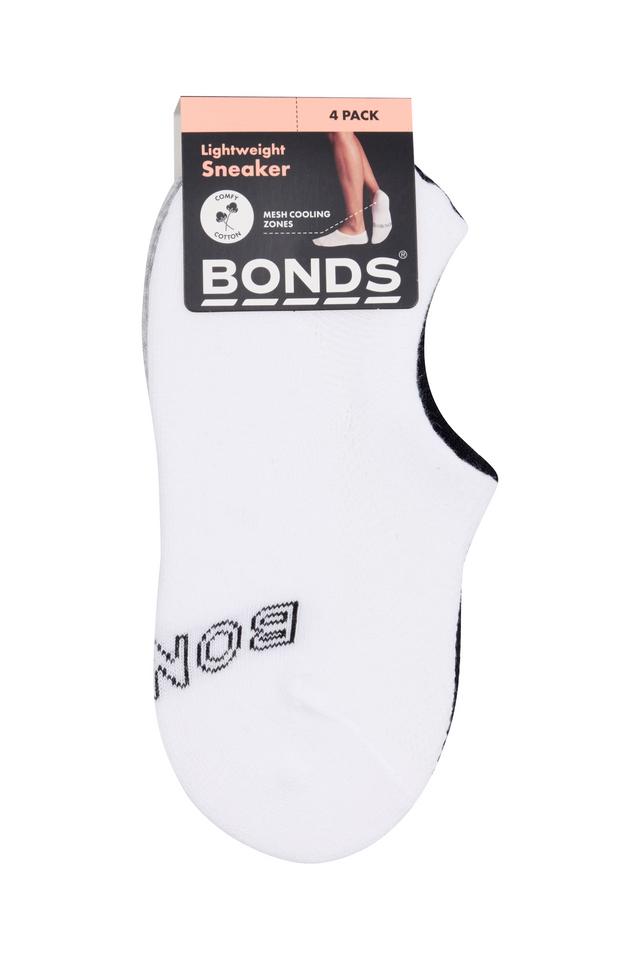Womens Logo Light Sneaker Socks 4 Pack