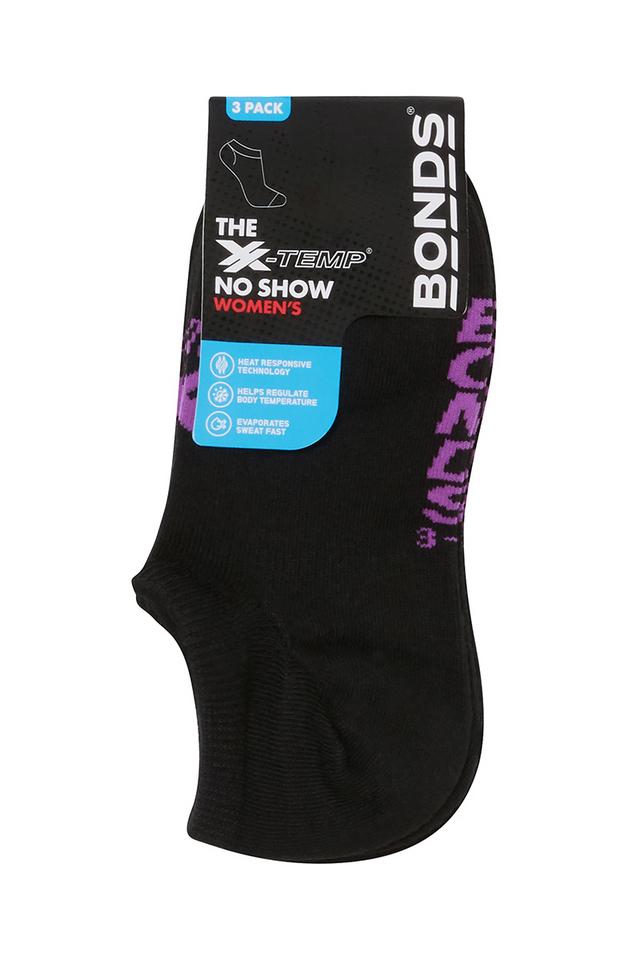 Womens X-Temp No Show Socks 3 Pack