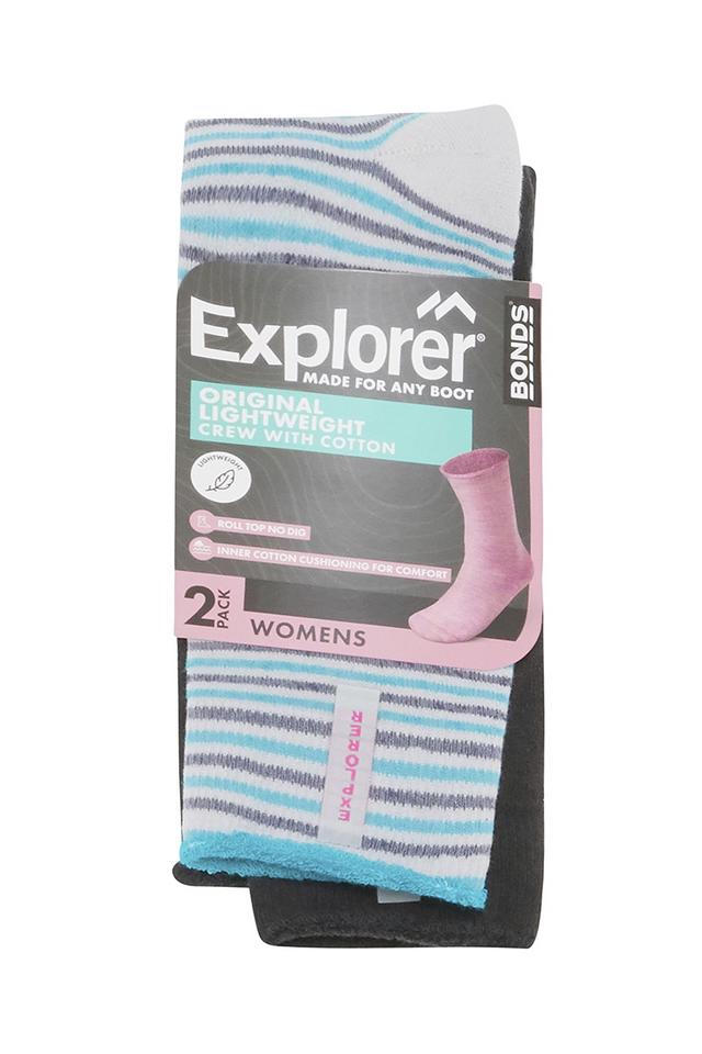 Explorer Womens Original Lightweight Crew Socks 2 Pack