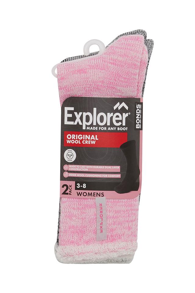 Explorer Womens Original Wool Crew Socks 2 Pack