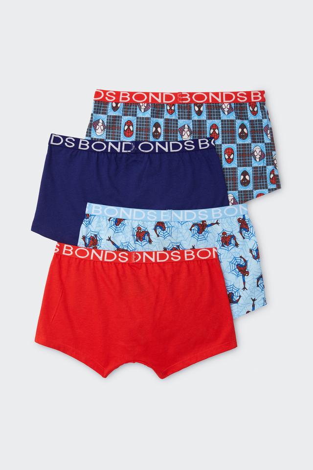 Marvel Bonds Boys 4 Pack Trunks
