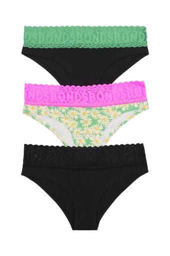 Match Its Cheeky 3 Pack (Black/ Black & Jardin/ Daisy Dejavu)