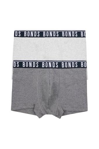 Mens Everyday Faves Trunks 2 Pack (Charcoal/ Nu Black)