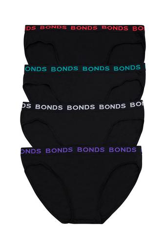 Mens XL Hipster Briefs 4 Pack (Black & Emerald Wave/ Black & Hyper Red/ Black & Purple Prince/ Black & Blue Sportiff)