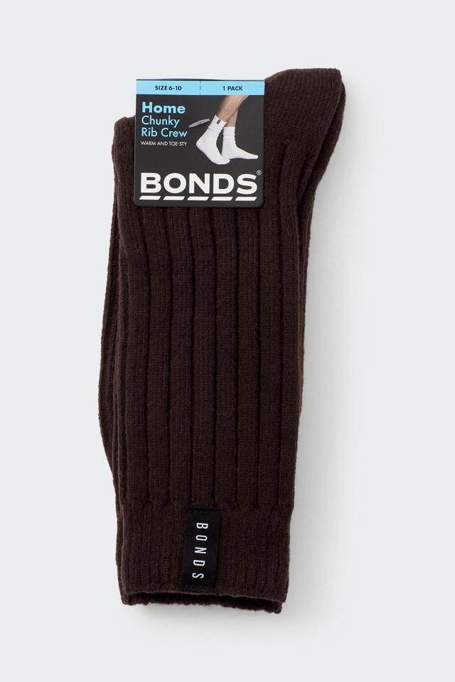 Mens Chunky Rib Crew 1 Pack