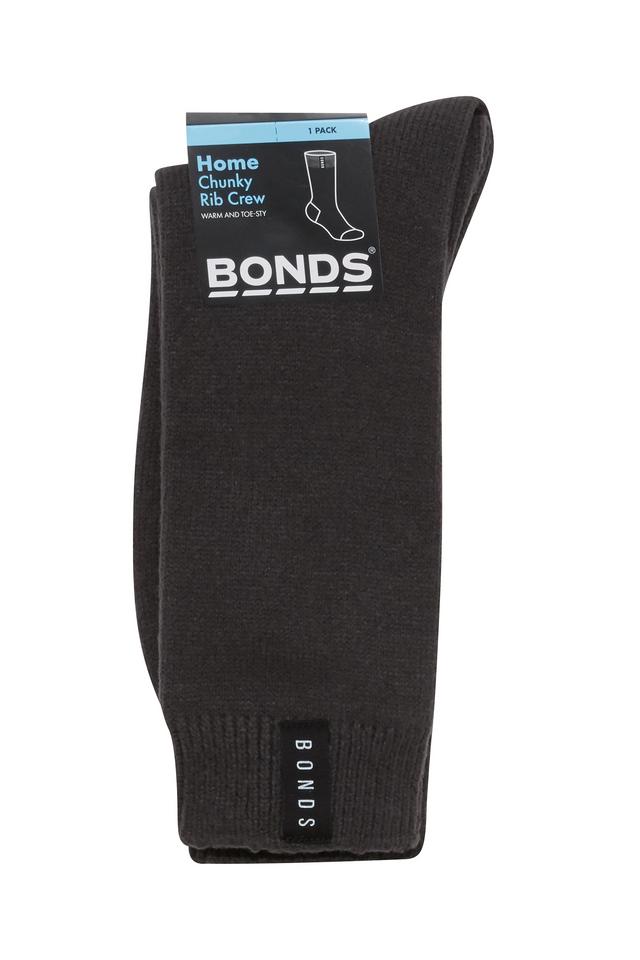 Mens Chunky Rib Crew Socks 1 Pack