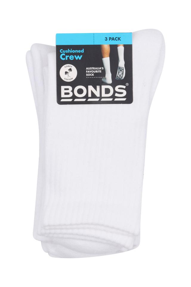 Mens Logo Cushioned Crew 3 Pack