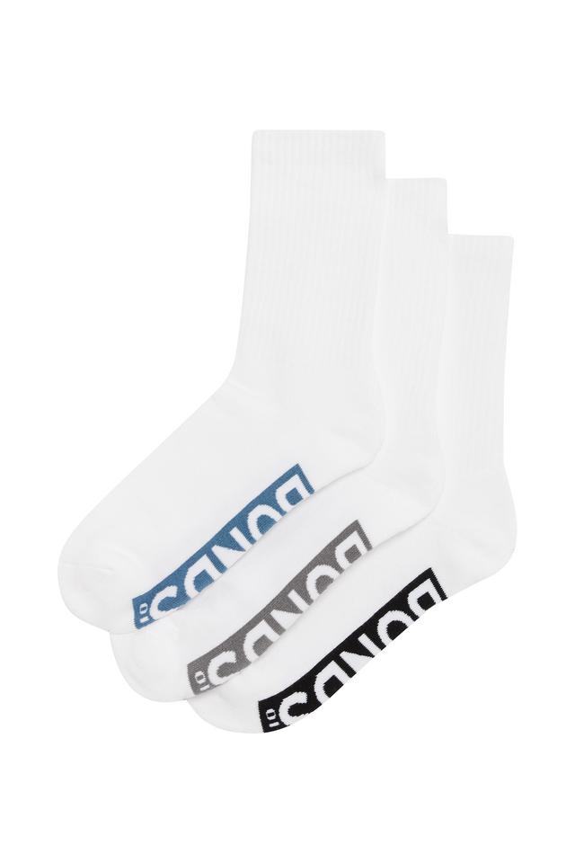Mens Logo Cushioned Crew Socks 3 Pack