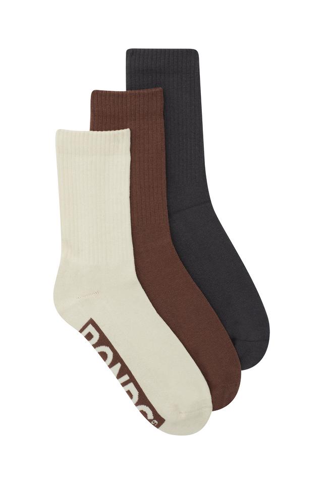 Mens Logo Cushioned Crew Socks 3 Pack