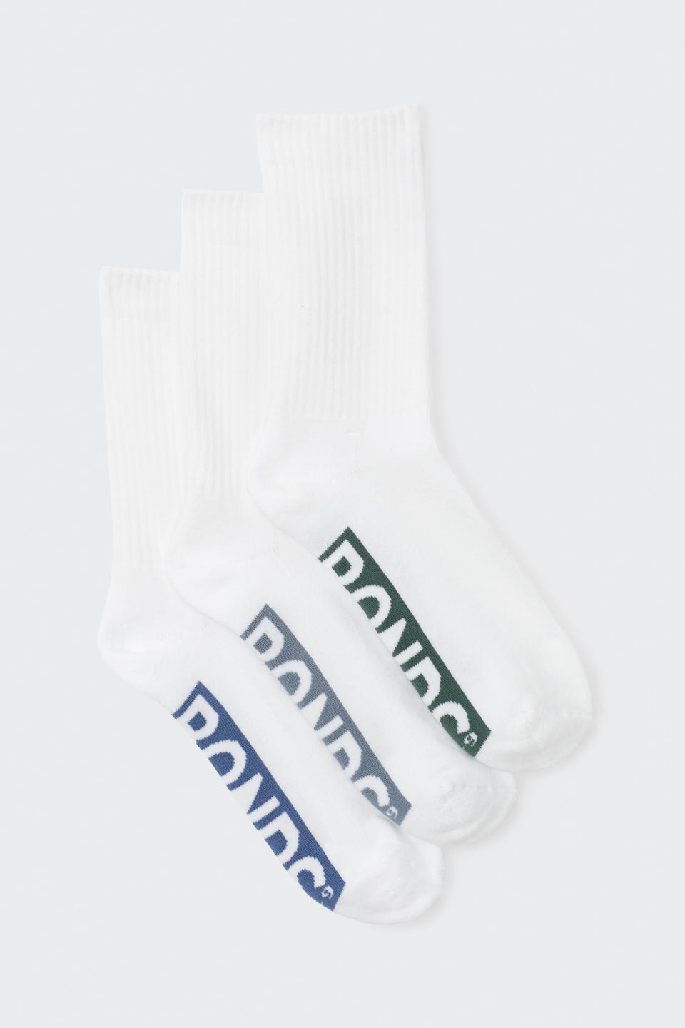 Mens Logo Cushioned Crew Socks 3 Pack