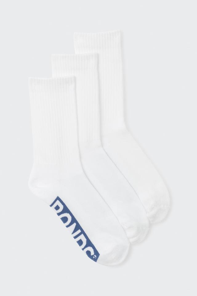 Mens Logo Cushioned Crew Socks 3 Pack