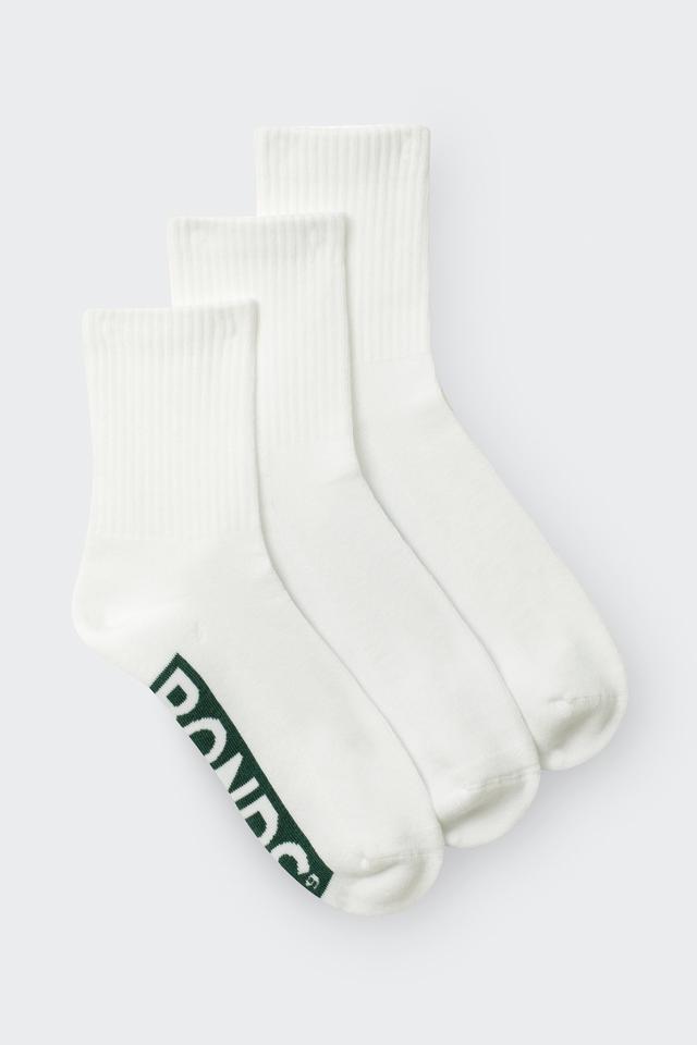 Mens Logo Cushioned Half Crew Socks 3 Pack