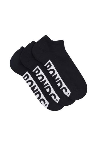 Mens Logo Cushioned Low Cut 3 Pack (Black)