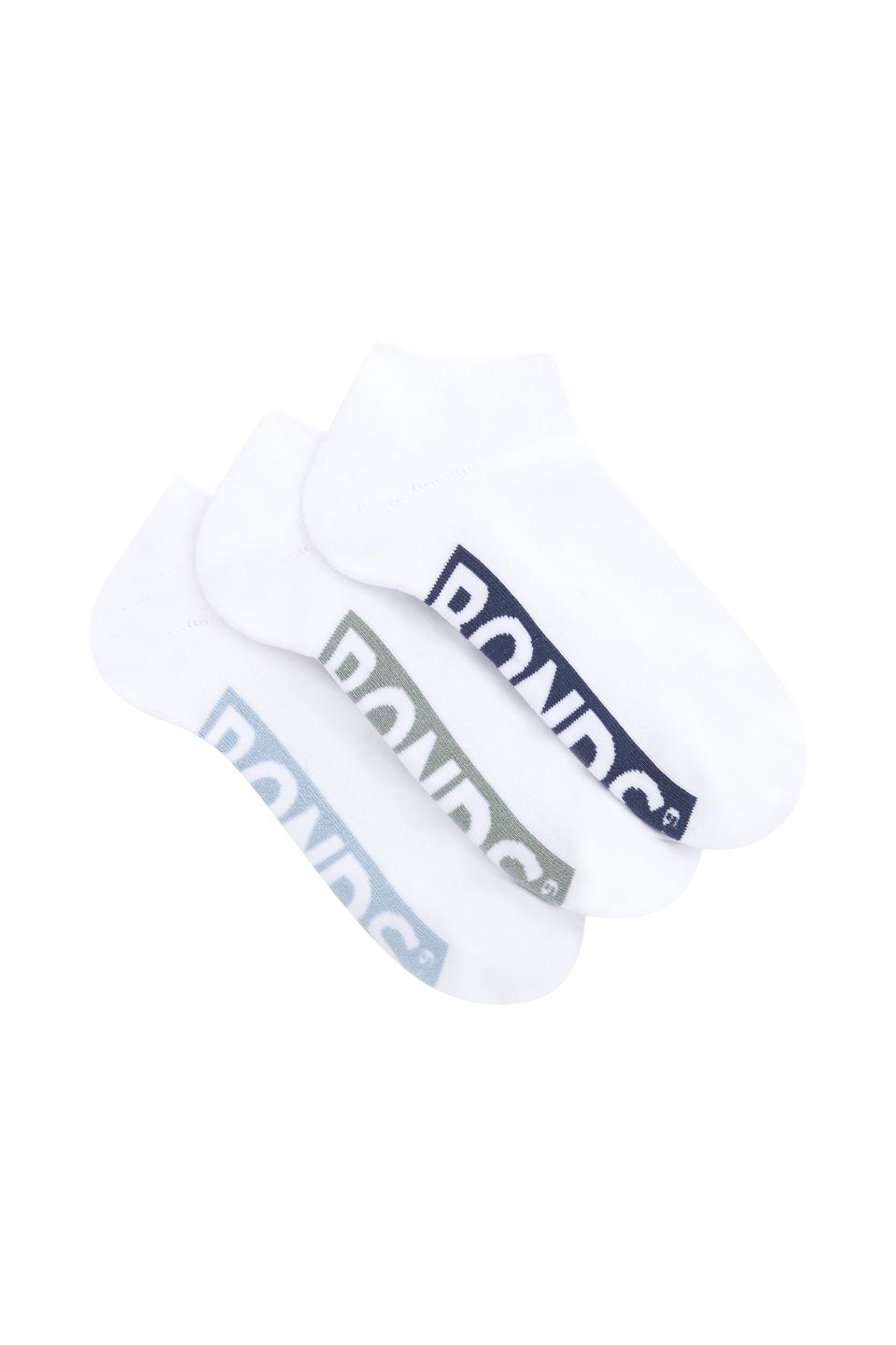 Mens Logo Cushioned Low Cut Socks 3 Pack