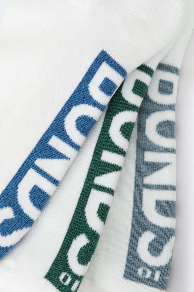 Mens Logo Cushioned Low Cut Socks 3 Pack