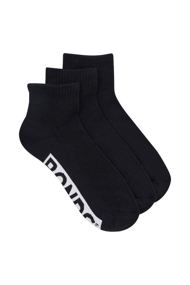 Mens Logo Cushioned Quarter Crew 3 Pack