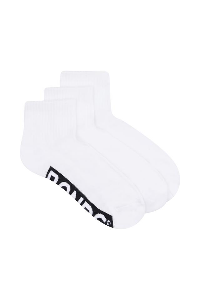Mens Logo Cushioned Quarter Crew 3 Pack