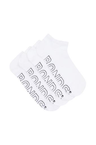 Mens Logo Lightweight Low Cut 4 Pack (White)