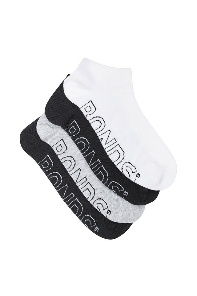 Mens Logo Lightweight Low Cut Socks 4 Pack