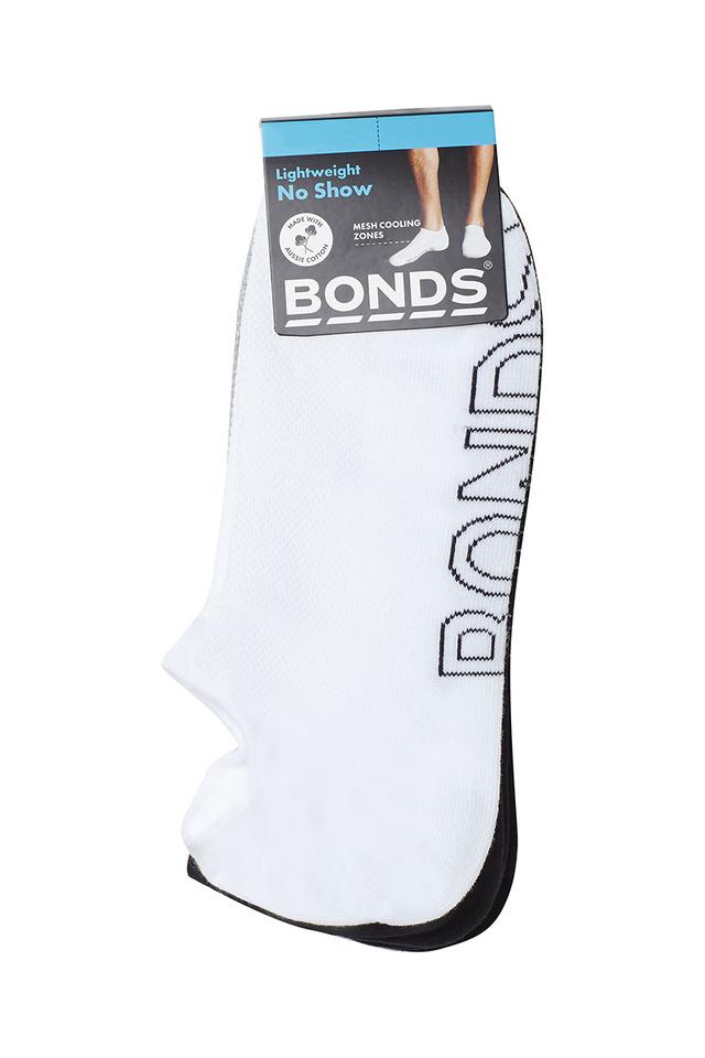 Mens Logo Lightweight No Show 4 Pack