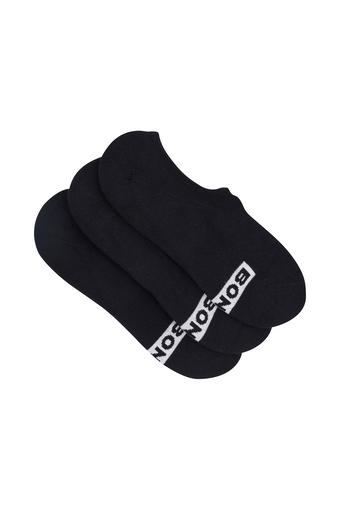 Mens Logo Sneaker 3 Pack (Black)