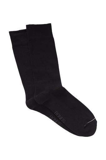 Mens Pillow Feet Socks 2 Pack (Black)