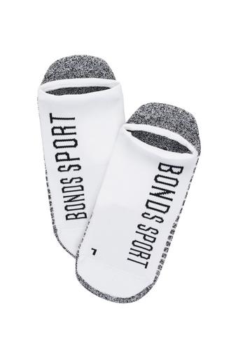 Mens Sport Tech No Show Socks 2 Pack (White)