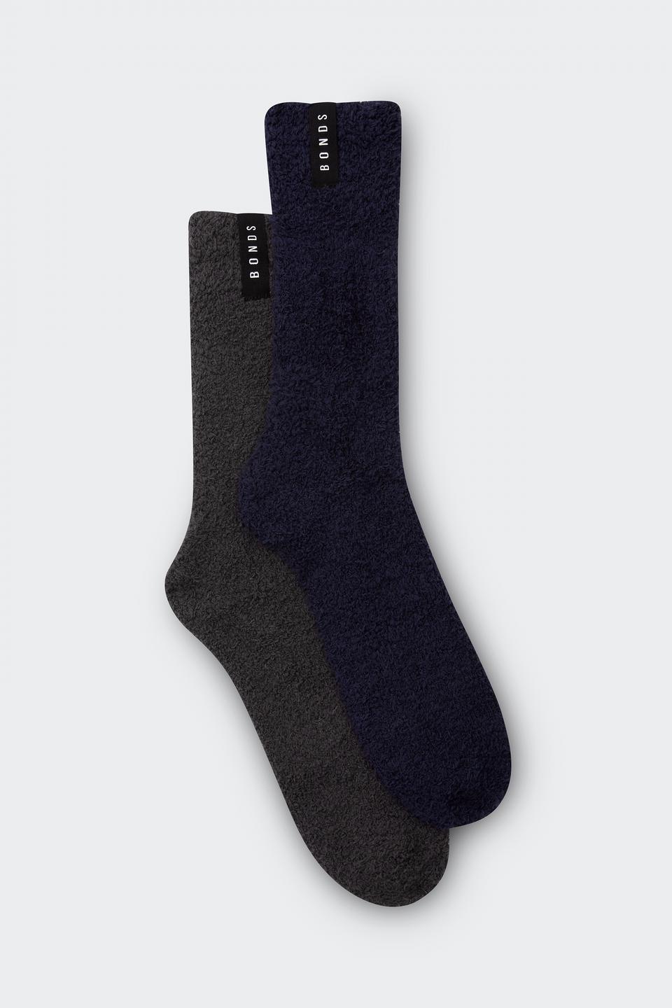 Mens Super Soft Crew Socks 2 Pack