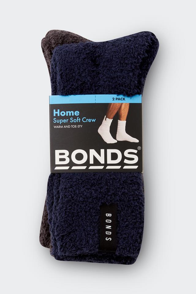 Mens Super Soft Crew Socks 2 Pack