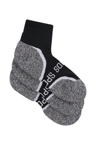 Mens Ultimate Comfort 1/4 Crew 3 Pack (Black)