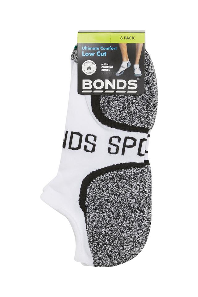 Mens Ultimate Comfort Low Cut 3 Pack