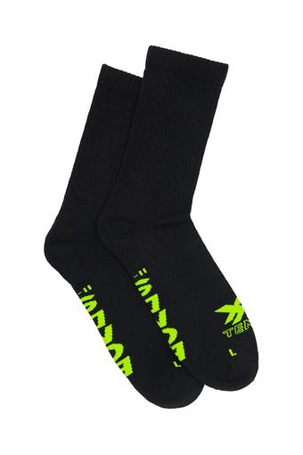Mens X-Temp Crew Socks 2 Pack (Black)