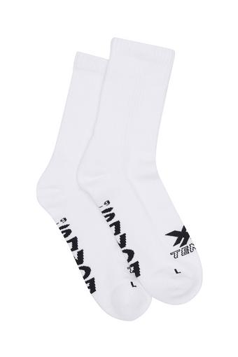 Mens X-Temp Crew Socks 2 Pack (White)
